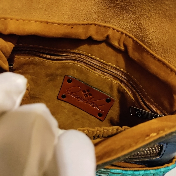 Patricia Nash Grenada ribbons & raffia crossbody - Picture 6 of 9